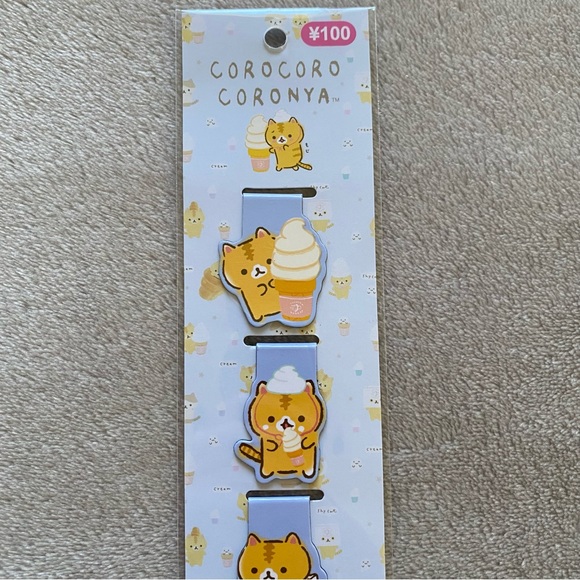 Corocoro Coronya Magnetic Bookmarks - Blue Ice Cream - Picture 3 of 6